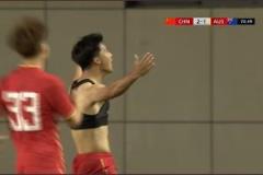 梁仕宇头球破门，国少3-1领先澳大利亚U16