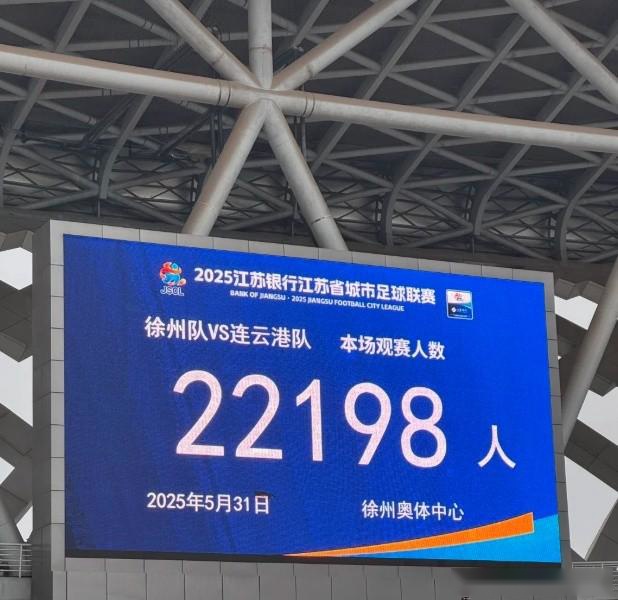 苏超第三轮徐州对阵连云港比赛座席超2万观众