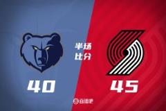 半场杨瀚森高效贡献8分2板2助 开拓者领先灰熊5分
