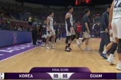 韩国队33分大胜关岛晋级八强将对阵中国