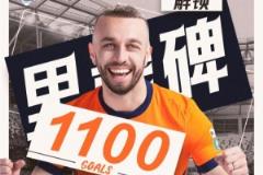 萨里奇一记世界波扳平比分！俱乐部历史第1100球诞生！