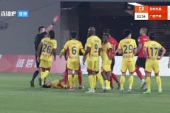 【集锦】中甲-苏州东吴0-0广西平果 胡靖背后故意犯规染红