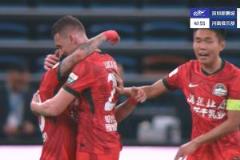河南1-0深圳，王上源精准传中助攻，卢卡斯头球后蹭破门