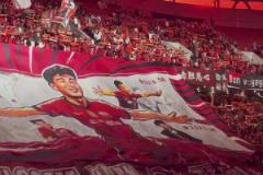 欢迎回归！海港球迷为武磊制作巨型Tifo