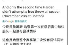 0罰球罕見啊！船記：G2是哈登快船生涯首次季后賽單場沒有罰球