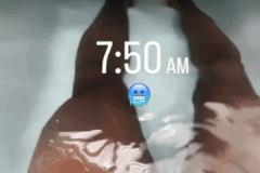 詹姆斯早起养生自拍泡冰水浴备战G2
