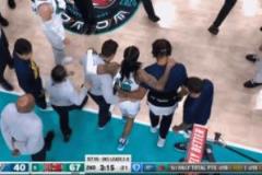 莫兰特被搀扶离场后坚持返回罚球引发关注