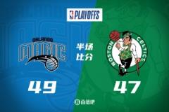 魔术半场落后绿军2分，小瓦高效17+3，班凯罗11+6+4，獭兔16+3+6