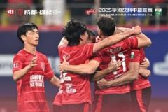 成都蓉城1-1战平青岛西海岸，感谢41483名球迷热情支持