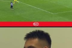 如果他在場上，實拍：比塞克破門瞬間看臺上勞塔羅振臂怒吼