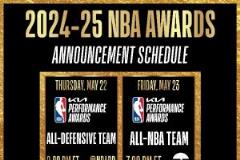 NBA最佳防守阵容 tomorrow凌晨2点公布，24日上午7点正式揭晓