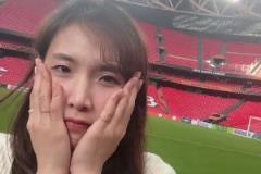 这钱花得值了！韩国电视台小姐姐高价买机票来看孙兴慜决赛