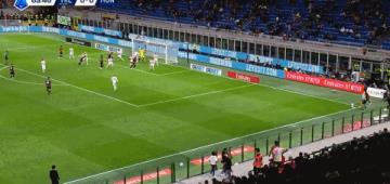 第64分鐘加比亞角球頭槌破門，米蘭1-0險勝